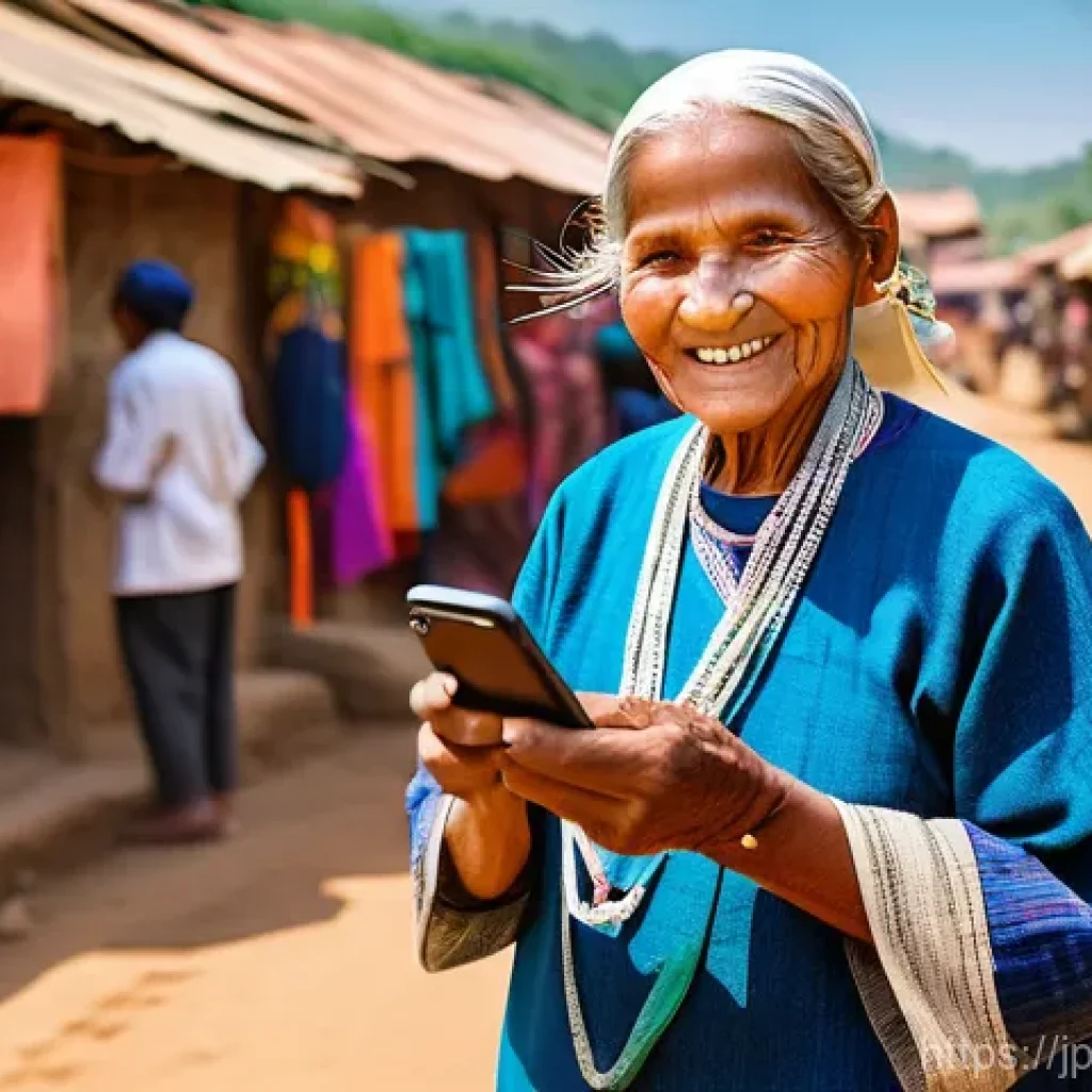 CBDC가 금융 포용성에 미치는 영향 - **Prompt 1: Empowering Rural Communities with Digital Currency**
    An elderly woman with a warm, g...