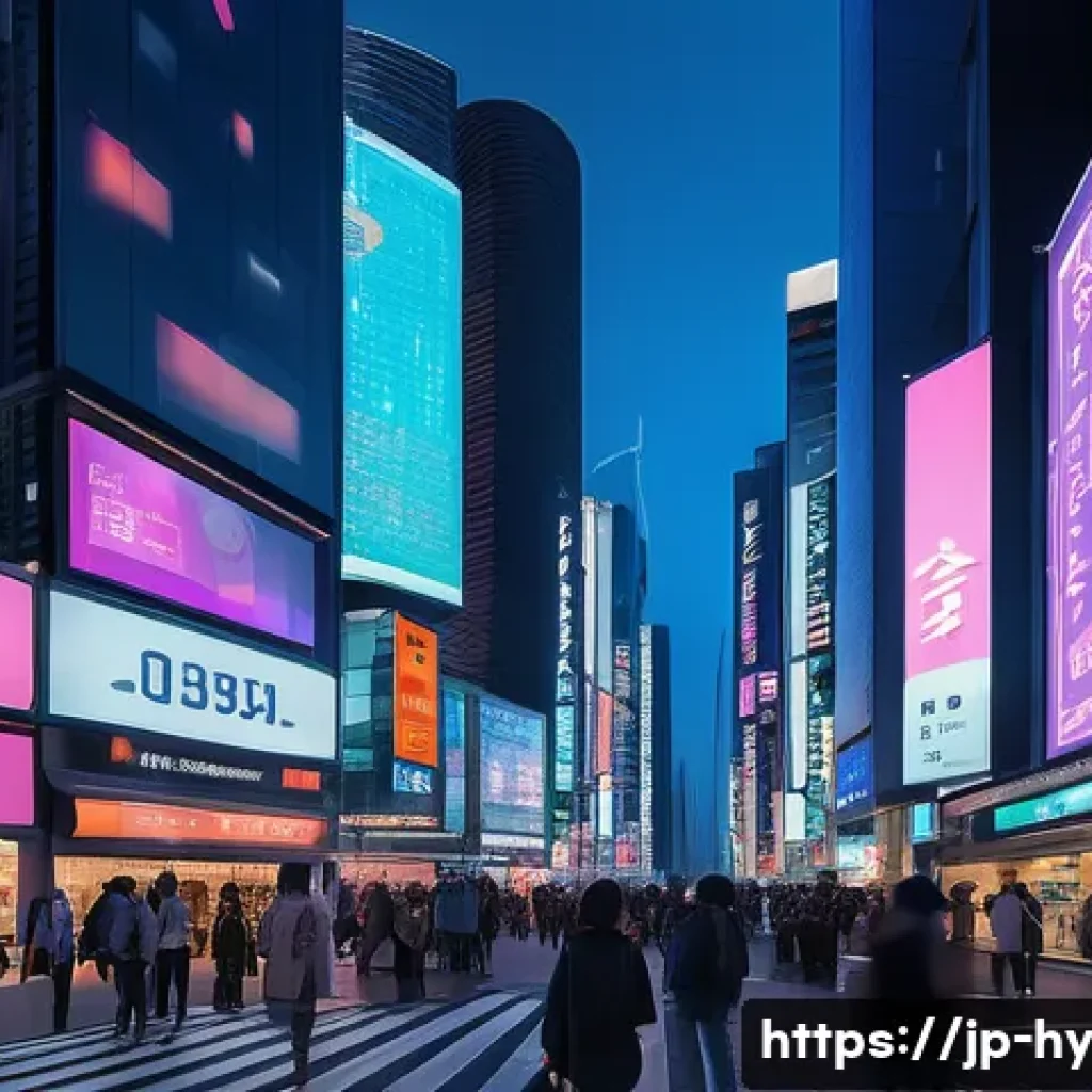 CBDC 개발의 정치적 배경과 논란 - A futuristic cityscape at dusk with digital billboards displaying various CBDC symbols and currency ...